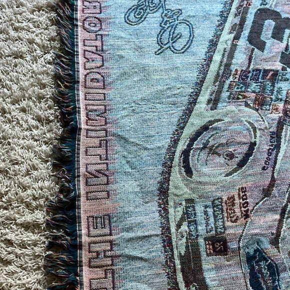 Vintage Dale Earnhardt The Intimidator #3 NASCAR Throw Blanket Tapestry 57×44 EU - Picture 10 of 10